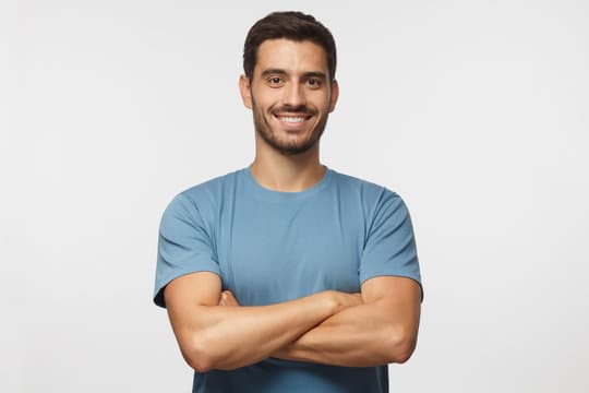 Man facing 